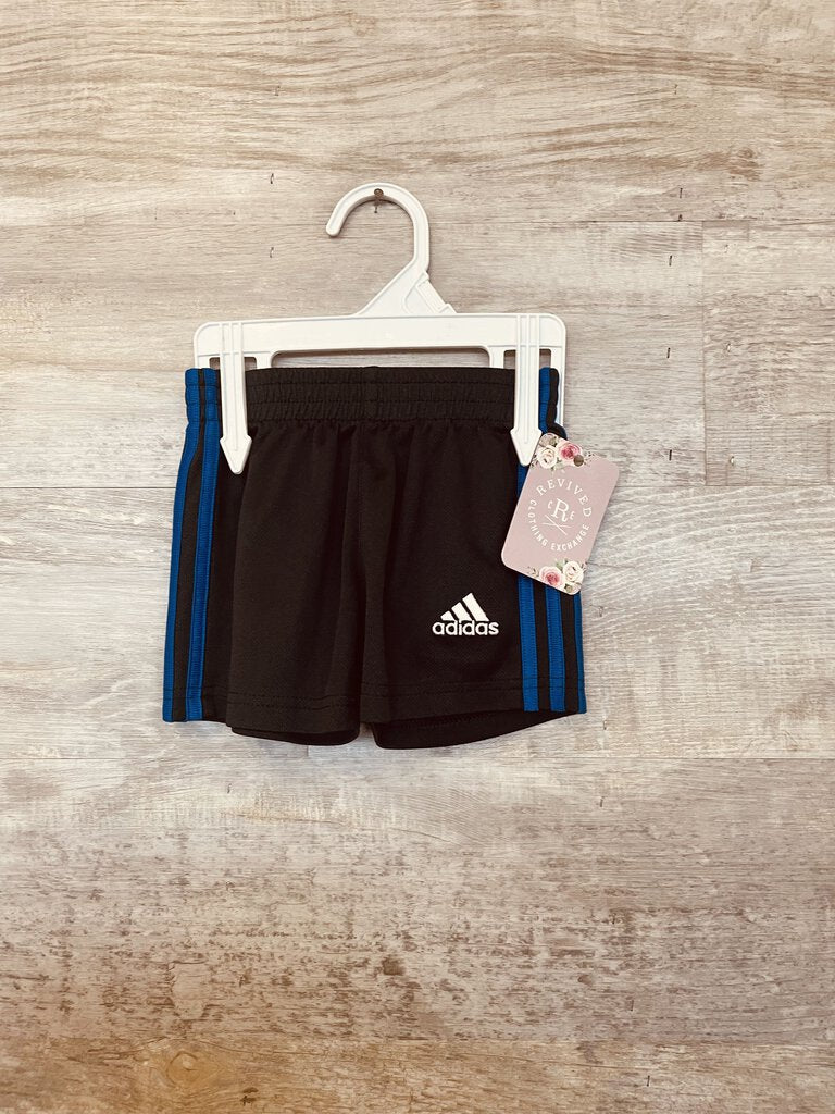 (3M) Adidas Black Blue Shorts Boys