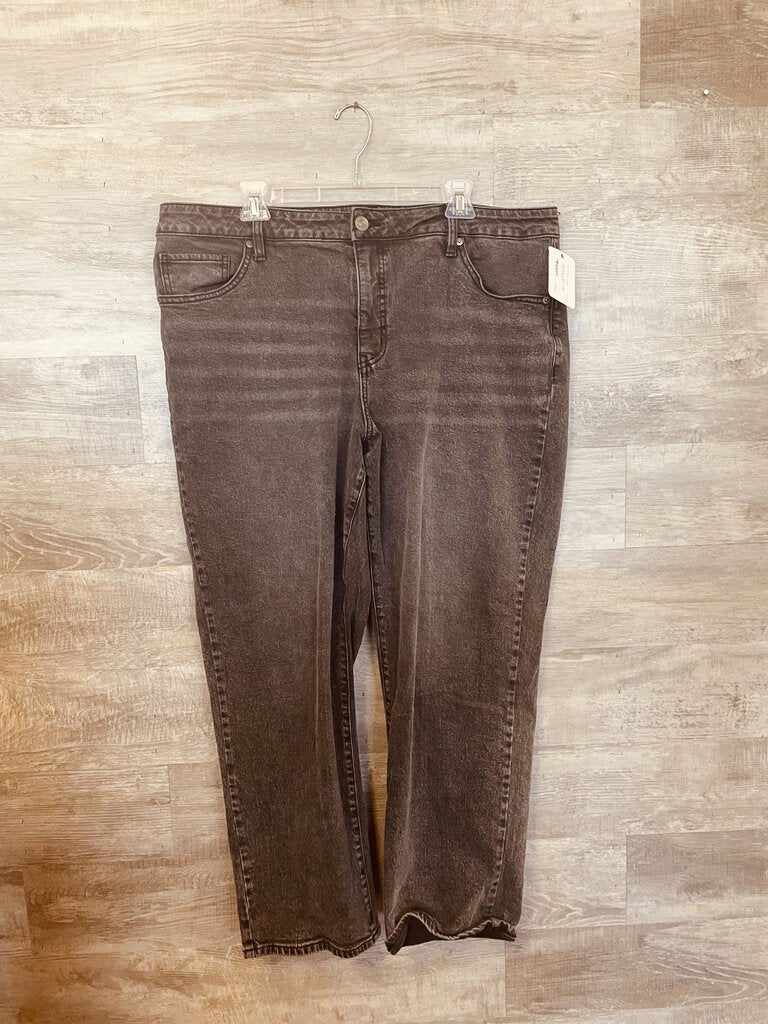 (20) Ava & Viv Black Straight Jeans Womens