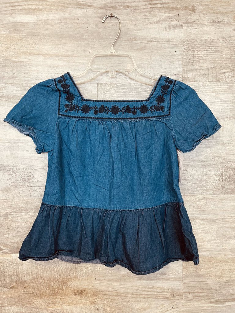 (M) Crown & Ivy Chambray Embroidered Shirt Girlds