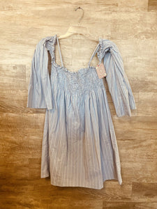 (XL) Wangler Blue Striped Dress Womens