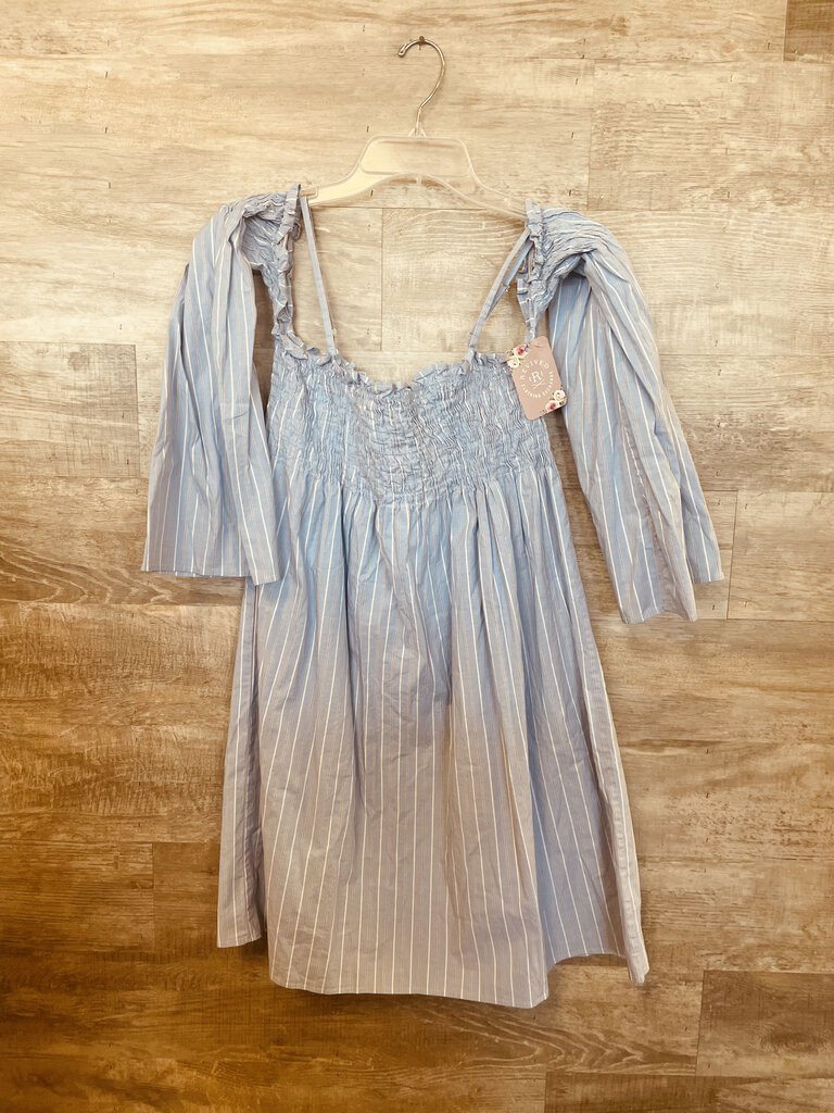 (XL) Wangler Blue Striped Dress Womens