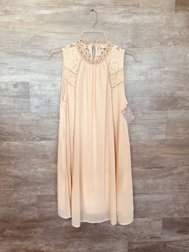 (S) Altar'd State Blush Lace Dress Womens