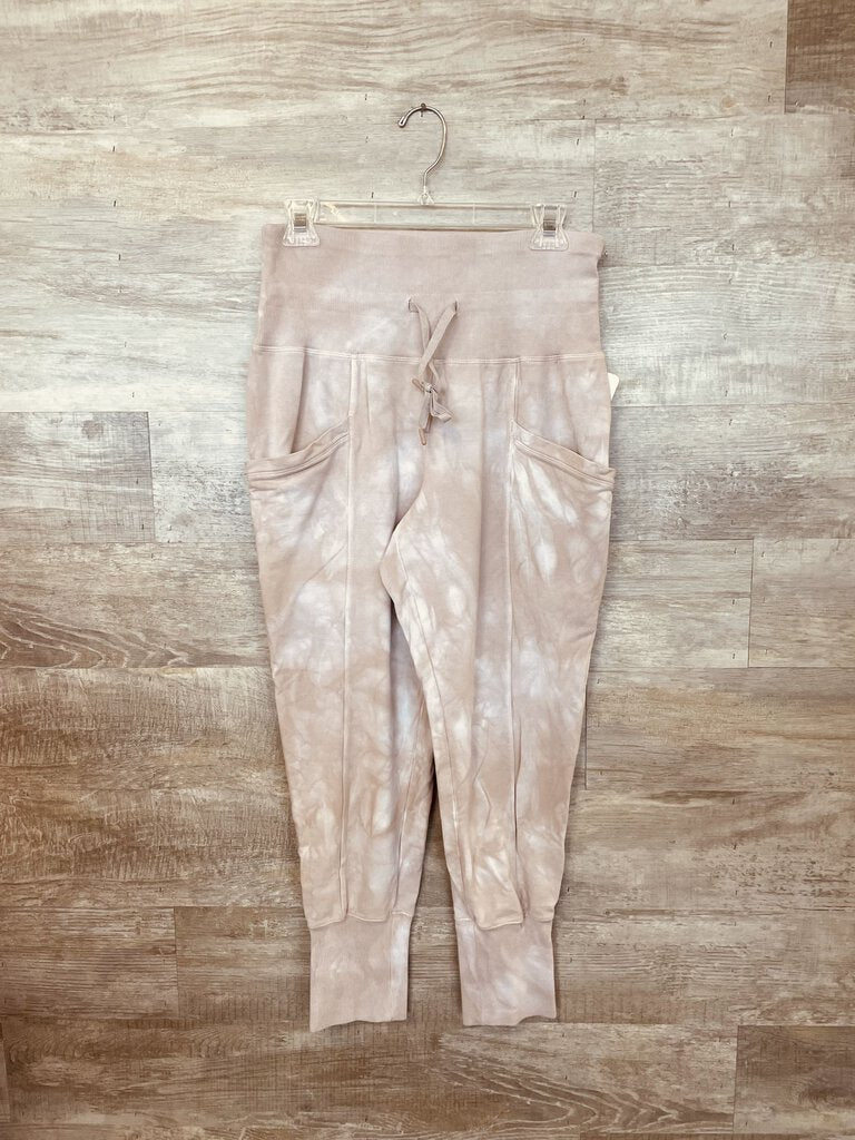 (S) All In Motion Tan Marbled Joggers Womens