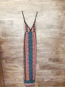 (S) Lush Patterned Maxi Dress Womens