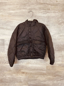(6/7) Old Navy Black Quilted Coat Girls