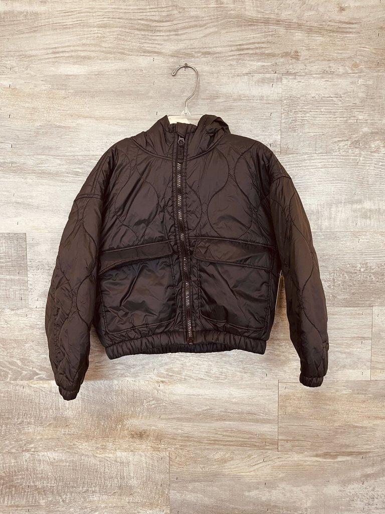 (6/7) Old Navy Black Quilted Coat Girls