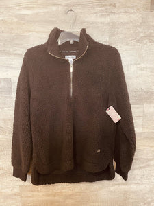 (M) Calvin Klein Black Sherpa Pullover Womens