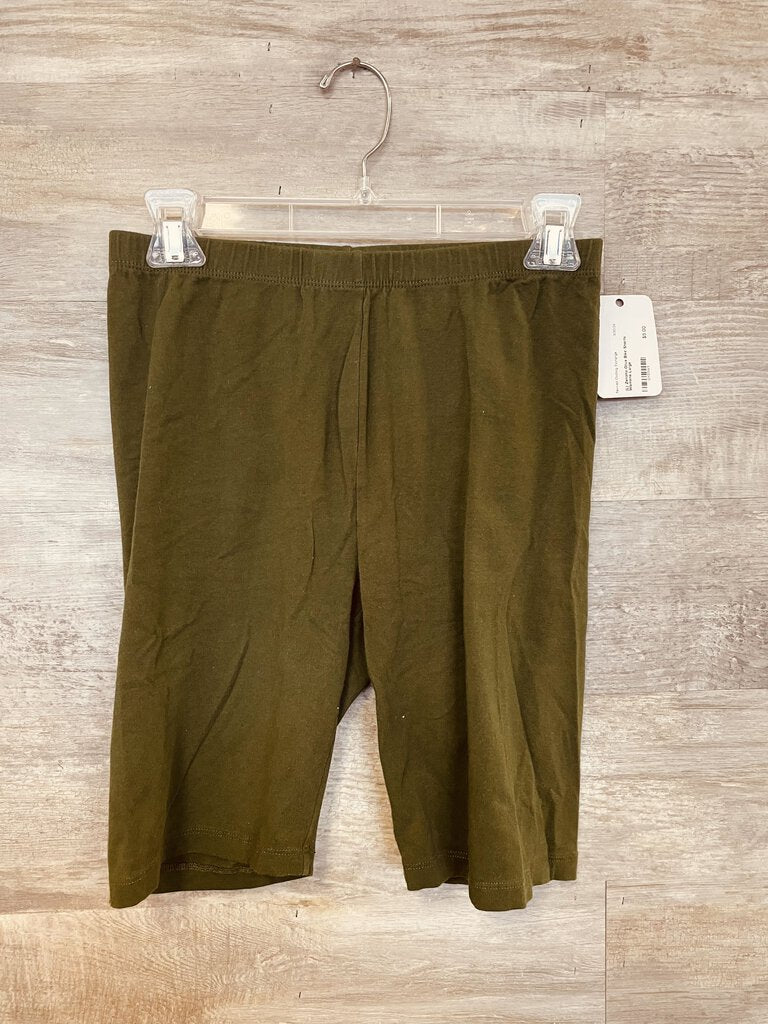 (L) Zenana Olive Bike Shorts Womens
