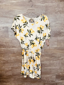 (L) Boutique Lemon Romper Womens