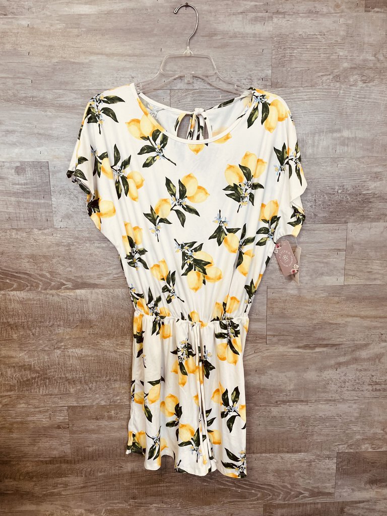 (L) Boutique Lemon Romper Womens