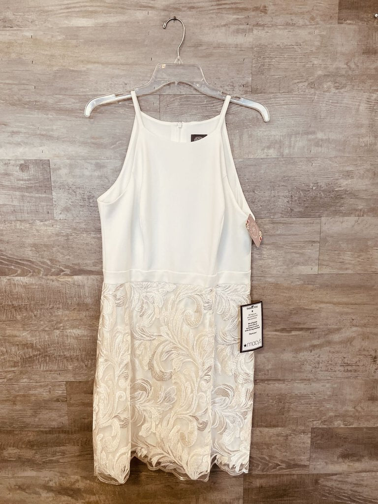 (14) Vince Camunto White Lace Dress Womens
