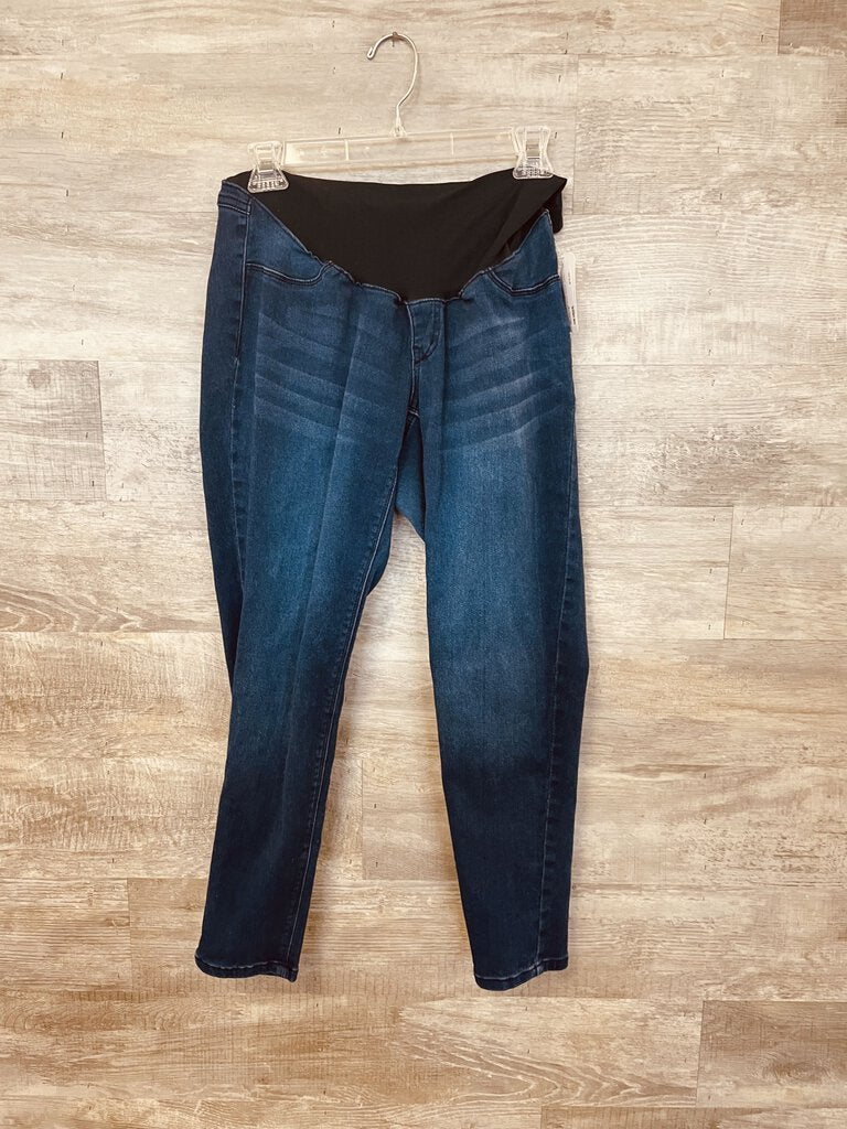 (16) 1822 Dark Wash Skinny Jeans Maternity