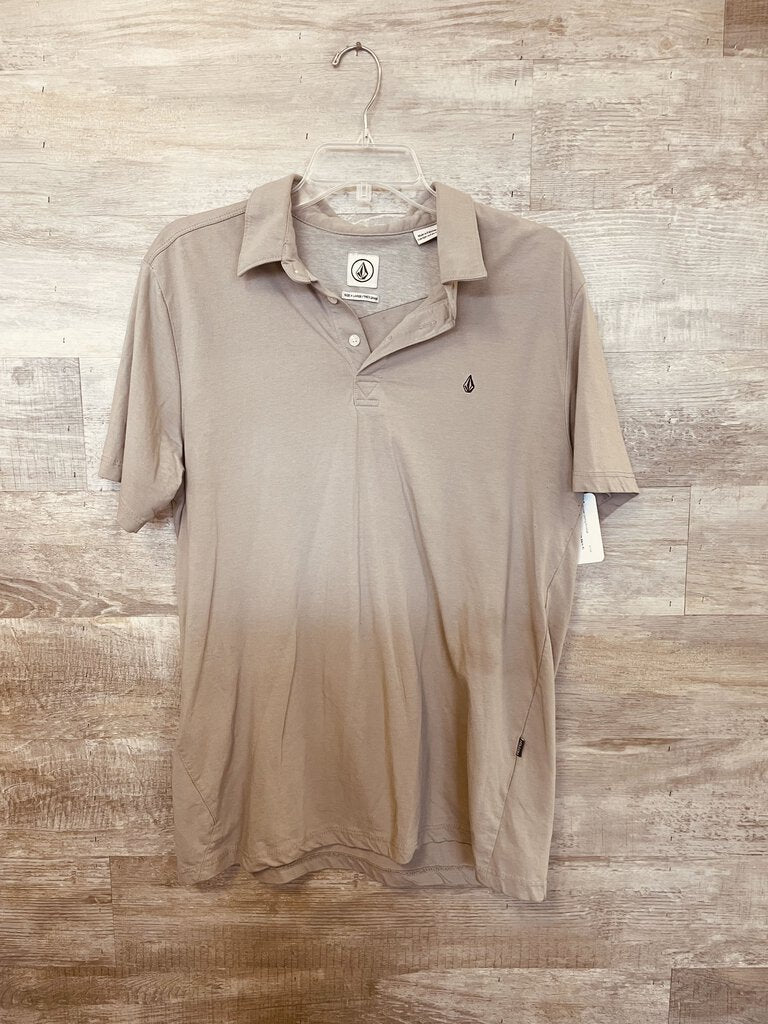(XL) Volcom Grey Polo Mens