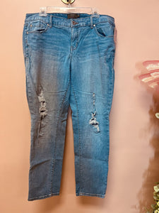 (16) Torrid Light Distressed Jeans Womens