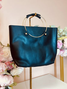 Tribe Alive Black Leather Purse
