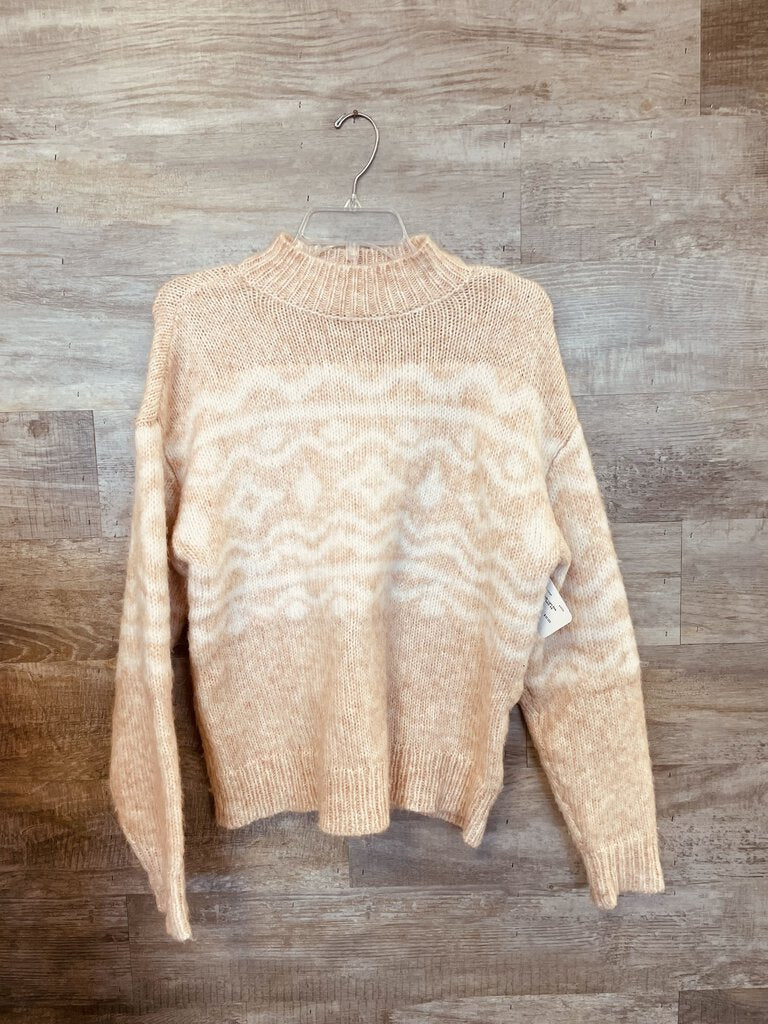(XS) American Eagle Light Pink White Sweater Womens