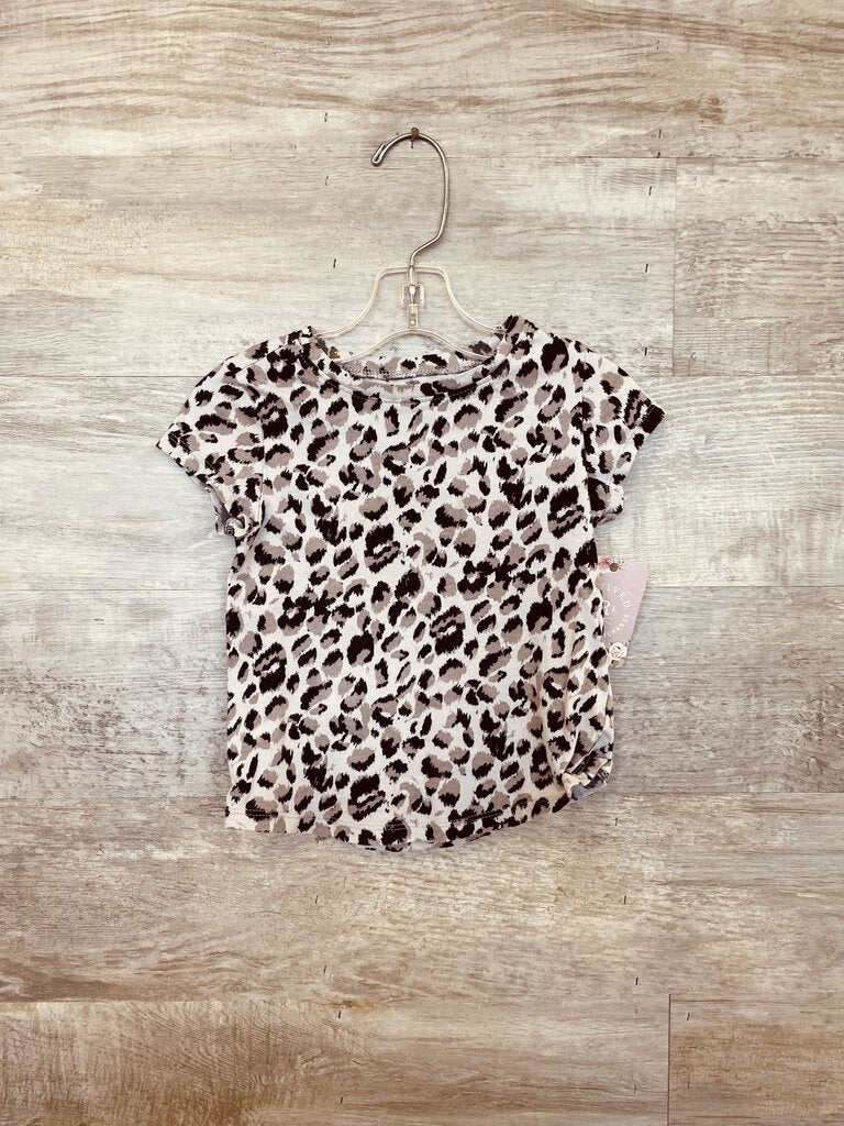 (3T) Old Navy Grey Leopard Tee Girls