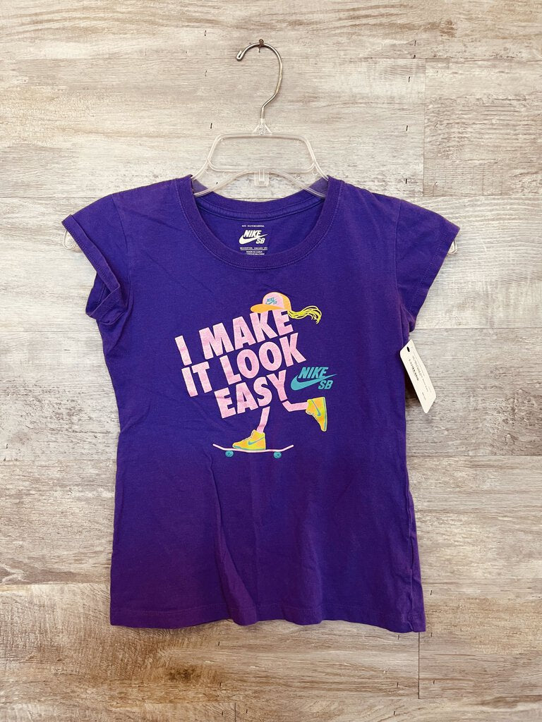 (M) Nike Purple Pink Skate Easy Tee Girls