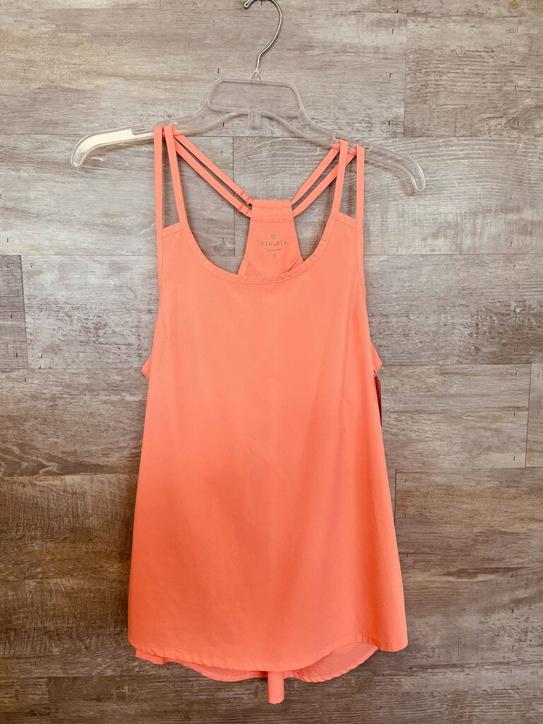 (M) Athleta Neon Coral Tank Womens