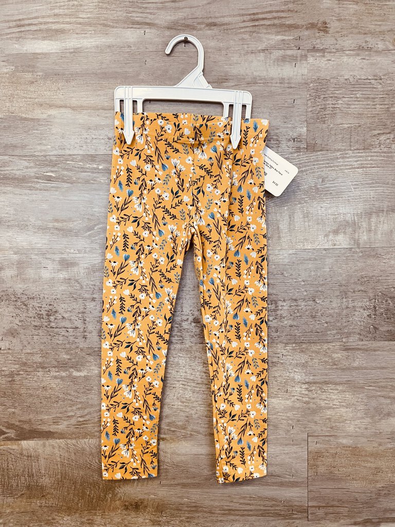 (5T) Carters Yellow Blue Floral Leggings Girls