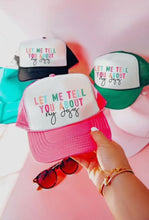 Load image into Gallery viewer, Let Me Tell You About My Jesus Pink Trucker Hat