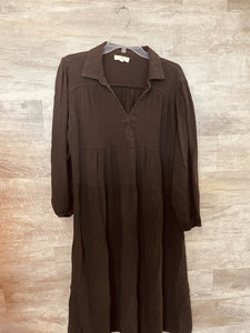 (1X) Umgee Black Tiered Maxi Dress WOmen's