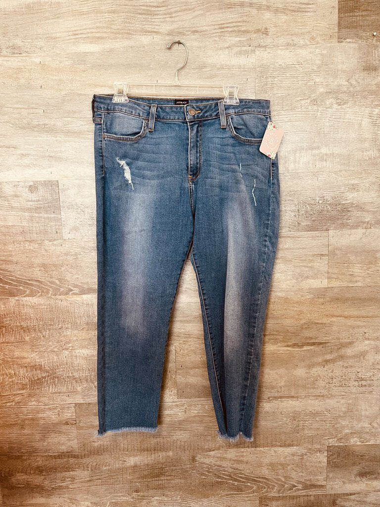 (14) JustBlack Raw Hem Skinny Jean Women's