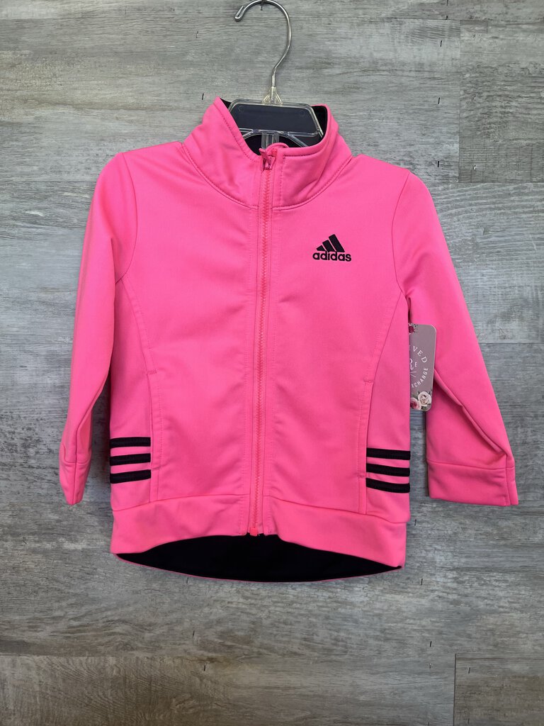 (18 mo) Adidas Hot Pink Zip Up Jacket Girl's