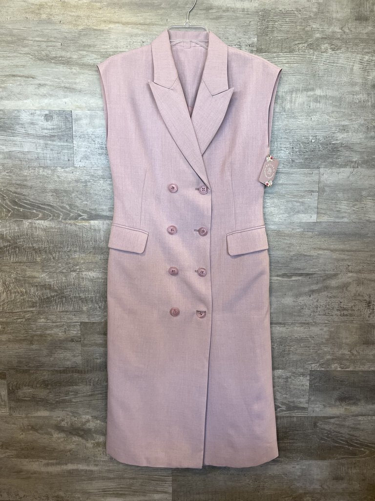 (M) Boutique Lavender Blazer Vest Womens