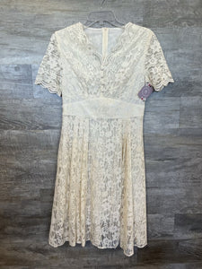 (S) Boutique Cream Lace Dress Womens