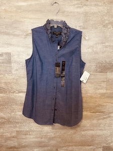 (6) Banana Republic Navy Lace Tank Womens