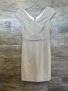 (4) Antonio Melani Grey Striped Dress Womens