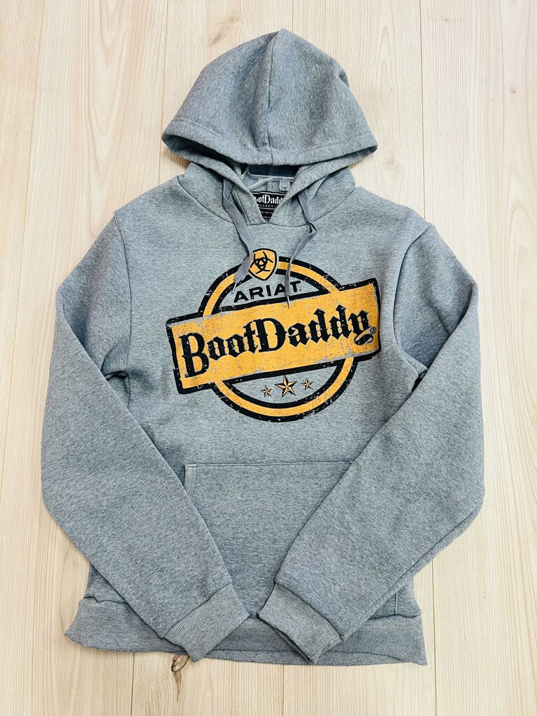 (M) Bootdaddy Ariat Grey Hoodie Mens