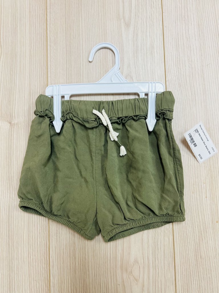 (24M) Okie Dokie Olive Shorts Girls