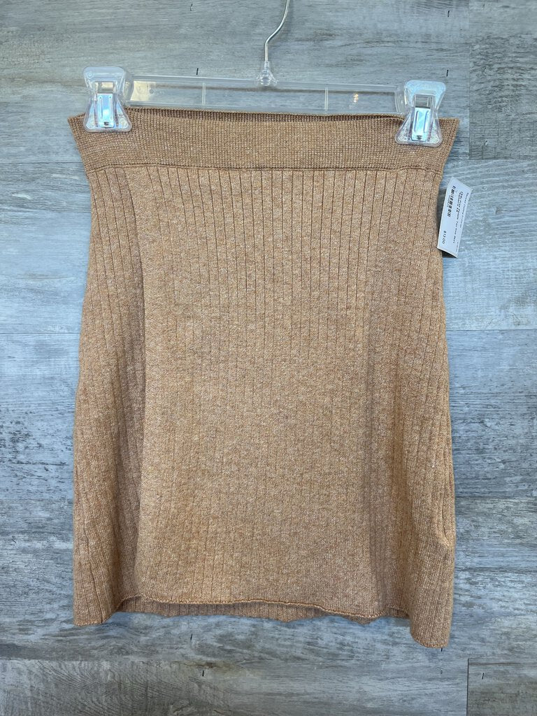 (XS) Free People Tan Knit Skirt Women's