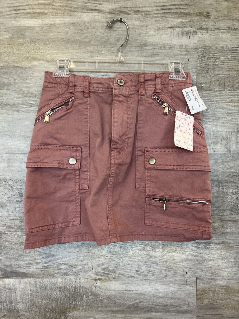 (25/0) Free People Mauve Cargo Skirt Women's
