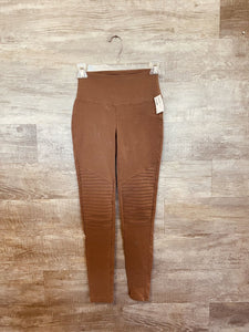 (S) Zenana Brown Leggings Womens