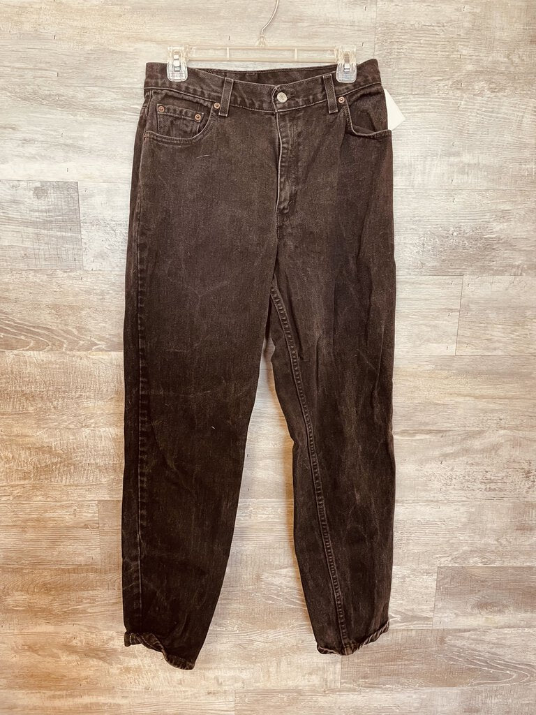 (12) Levis Black Vintage Mom Jeans Womens
