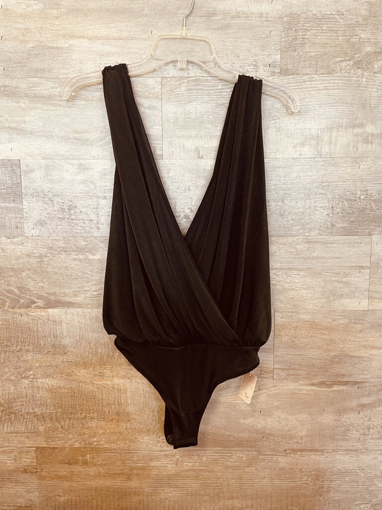 (M) Free People Black Bodysuit Women