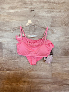 (L/XL) California Waves Pink Shimmer Swimsuit