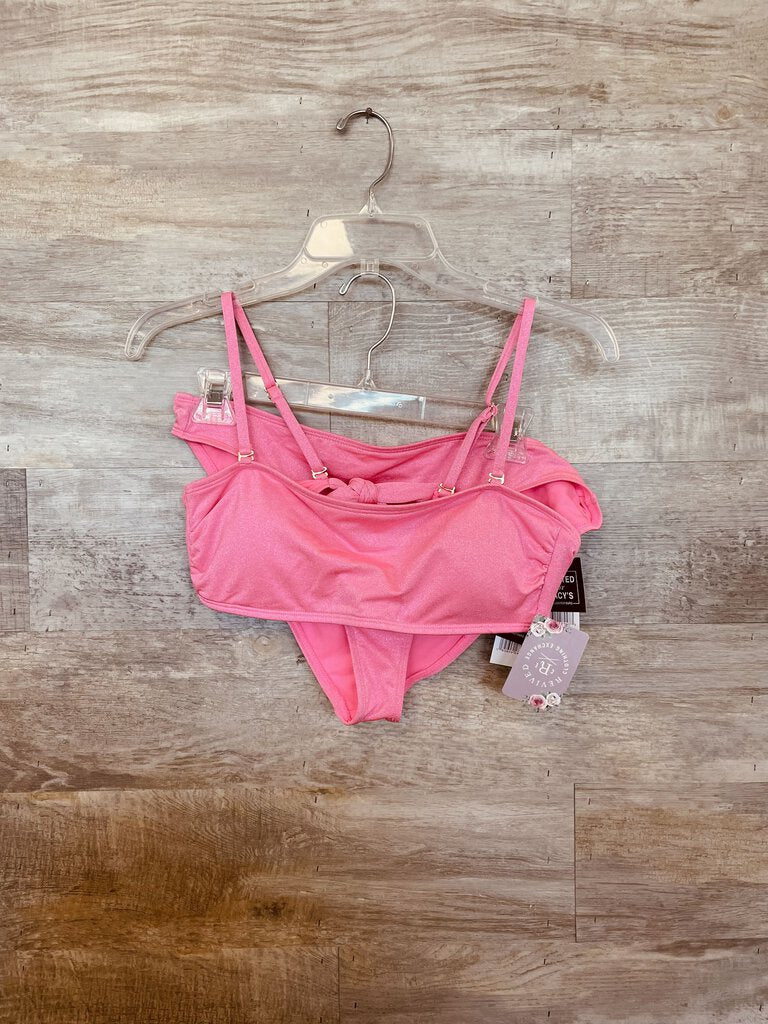 (L/XL) California Waves Pink Shimmer Swimsuit