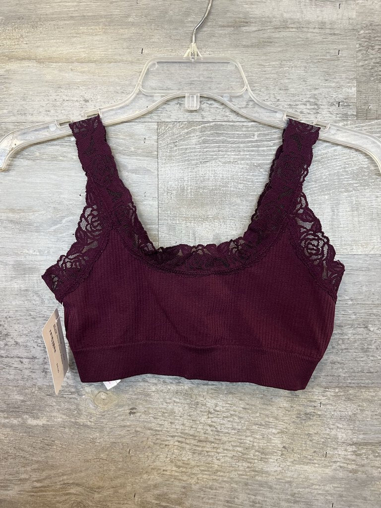 (M) PINK Maroon Bralette Womens