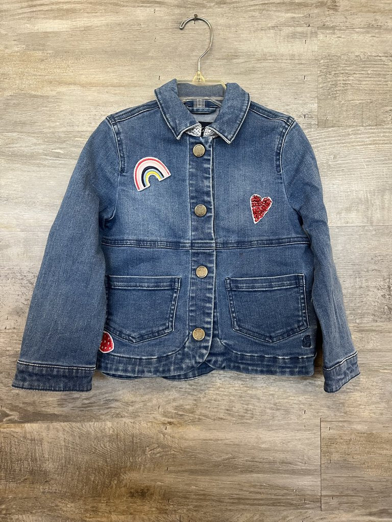 (4) Joules Patch Jean Jacket Girls