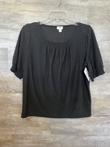 (S) J Crew Black Swiss Dot Shirt Womens