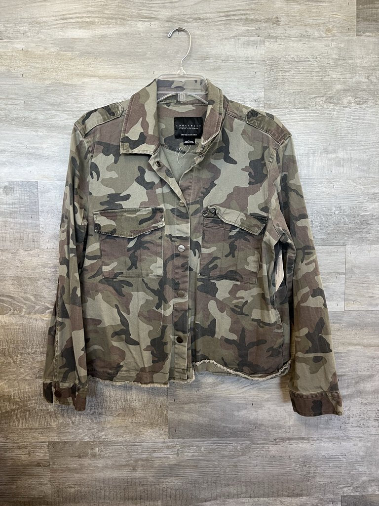 (L) Sanctuary Camo Jacket Womens