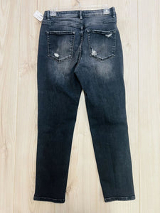 (27) Vervet Black Distressed Jeans Women's