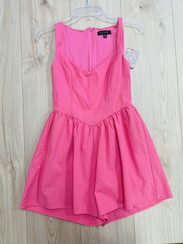 (S) Blue Blush Pink Dress Women's