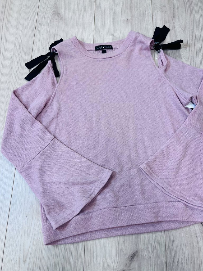 (L) Derek Hearts Pink Bow LS Womens