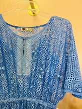 Load image into Gallery viewer, (S) Queen &amp; Pawn Blue Lace Maxi Dress Womens Small Anthropologie