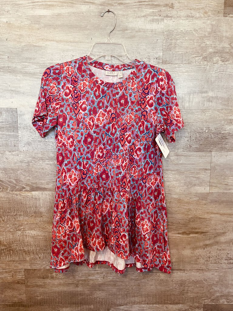 (XXS) Logo Lori Goldstein Pink Peplum Top WOmen's